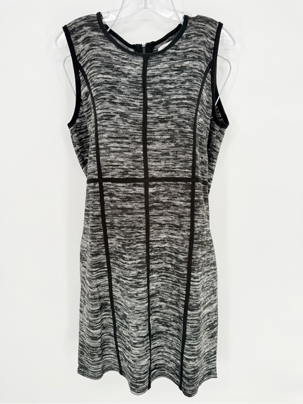 Calvin Klein Sweater Sheath Dress XL Space Dye Knit Corpcore Minimalist